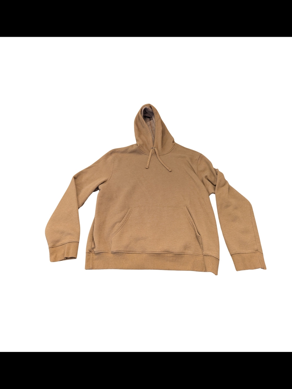EUC Tek Gear Mens Large Brown Hooded Sweatshirt Ultrasoft Fleece